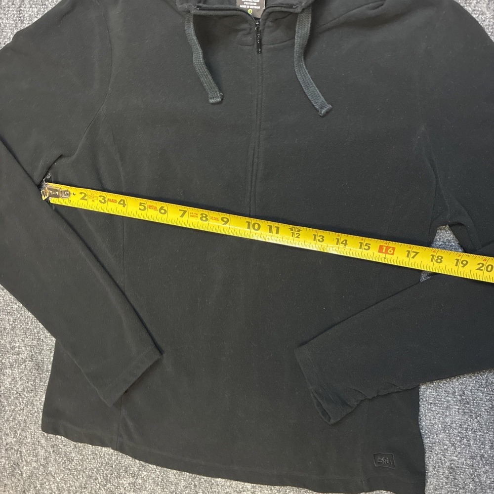 REI Co-op Black Quarter Zip Fleece Pullover Top Womens Medium - Picture 5 of 10